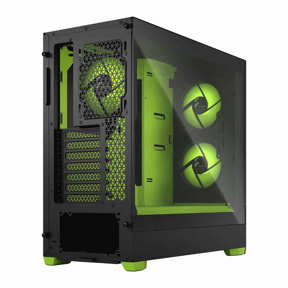 (image for) Fractal Pop Air RGB Green Core Mid Tower Tempered Glass PC Case